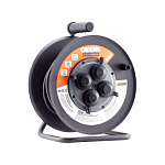 Удлинитель-катушка металл с крышк. 4гн IP44 CADENA MID 50м сз КГТТ 3*1,5 16А черный