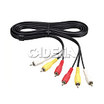 Шнур 3RCA–3RCA, 1.2м, CADENA