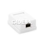 Компьютерная розетка RJ-45 CAT.5e, 1-портовая, CADENA